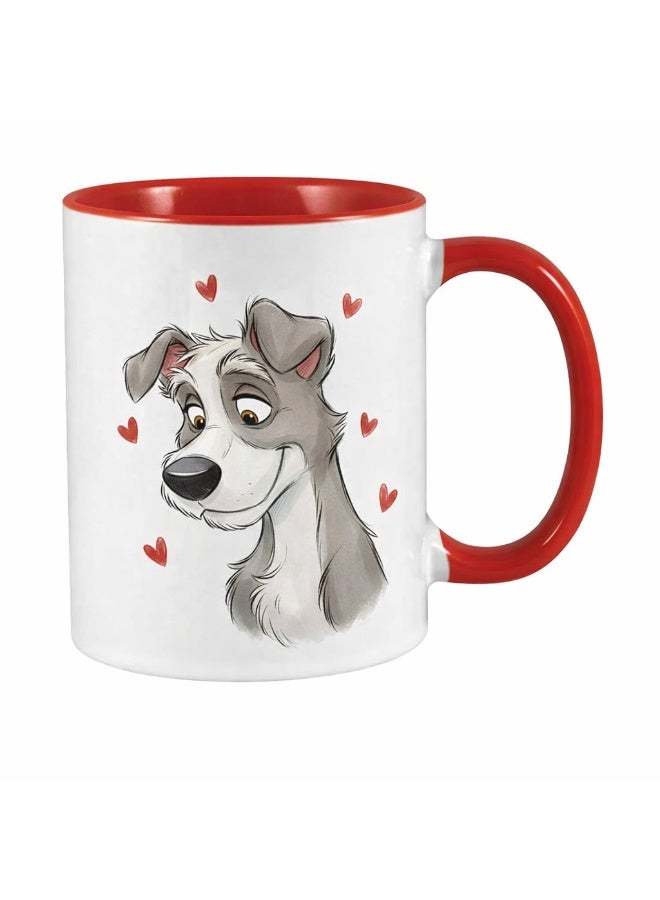 ميلز كوب سيراميك أحمر ثنائي اللون مستوحى من فيلم "ليدي أند ترامب" الرومانسي لعيد الحب - Image 2